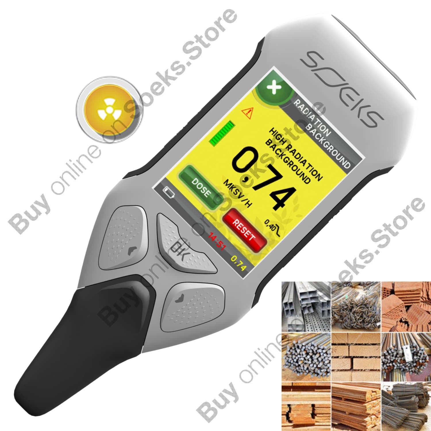 EcoVisor F4 - Measure the level of radiation background (Dosimeter)