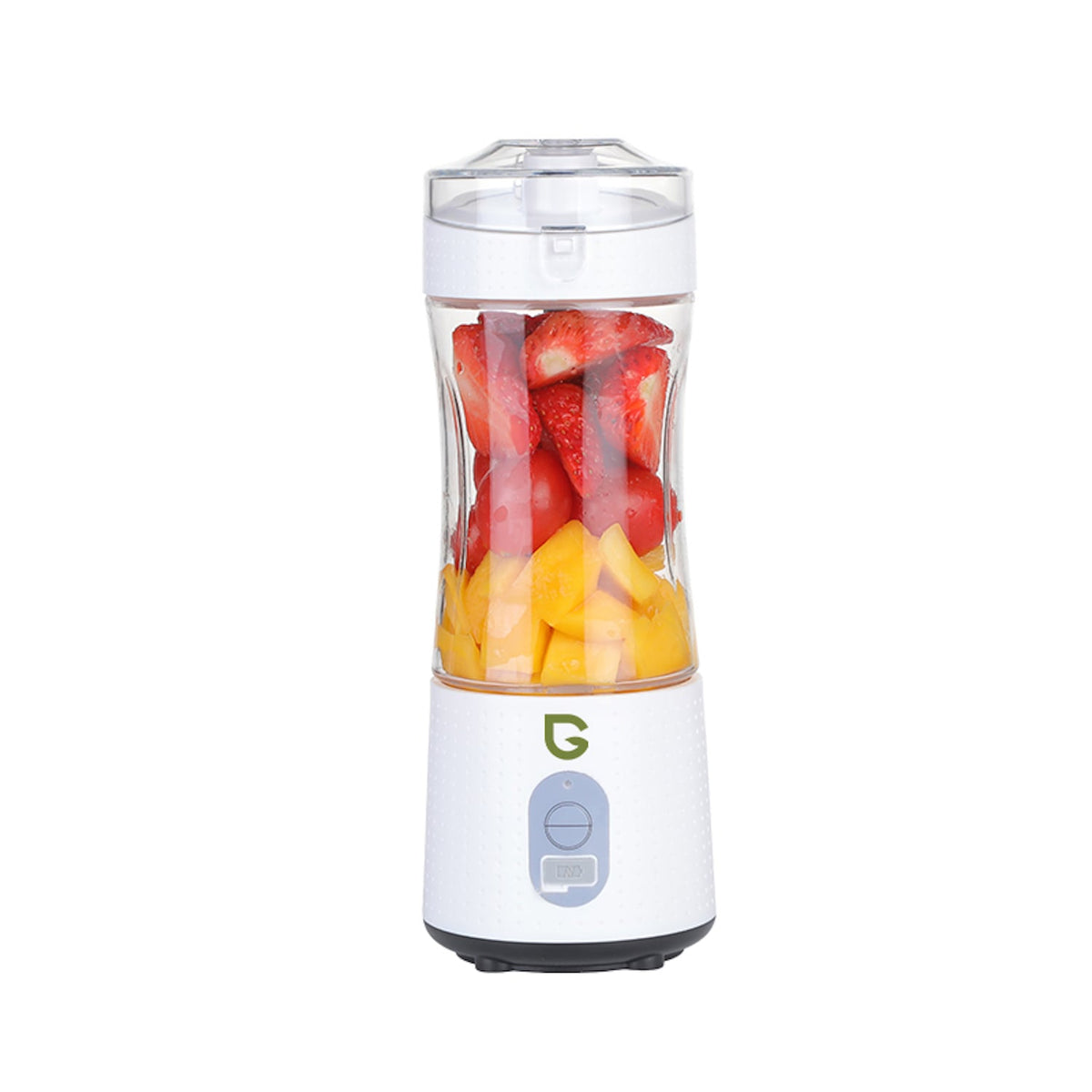 GreenTest portable blender in white, main view