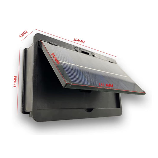 Outdoor Waterproof LED Solar Wall Light - dimensions